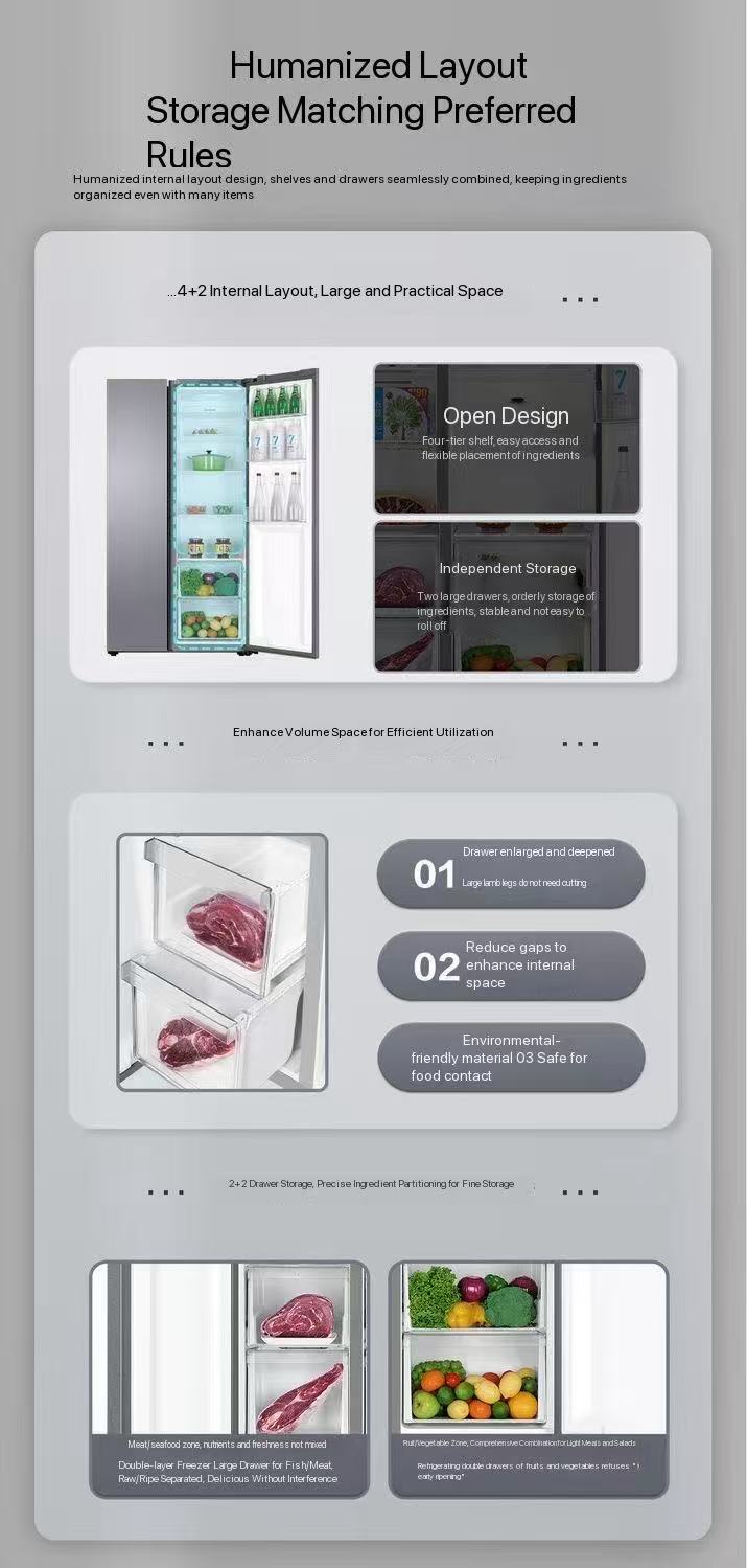 HAIER REFRIGERATOR- BCD538WGHSSEDBK 538L